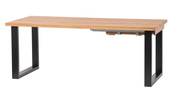 Randels Massivholztisch eiche rustic oder grau ausziehbar