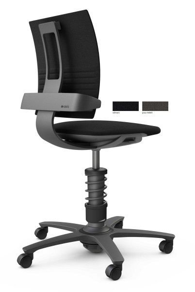 Aeris 3Dee Bürostuhl für aktives Sitzen Trevira schwarz oder grau