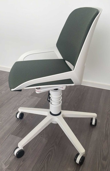 Aeris Numo Task ergonomischer Drehstuhl mit Federbein weiß/grün