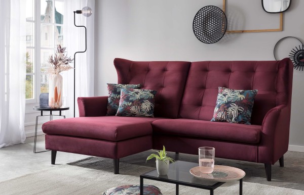 D&N Lyon englisches Sofa mit Ottomane viele Farben