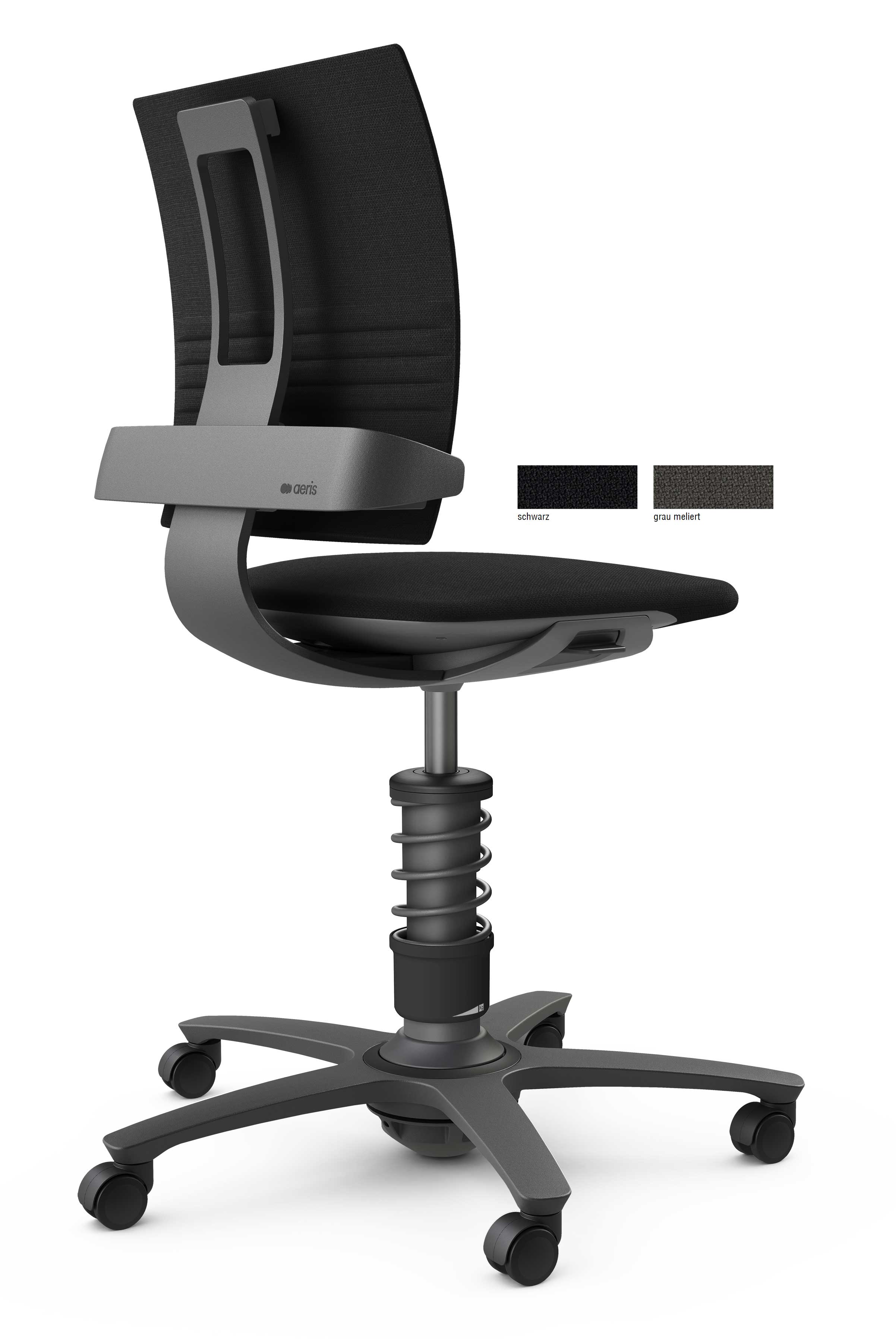 Aeris 3Dee ergonomischer Bürostuhl schwarz mit feuerfestem Bezug Trevira