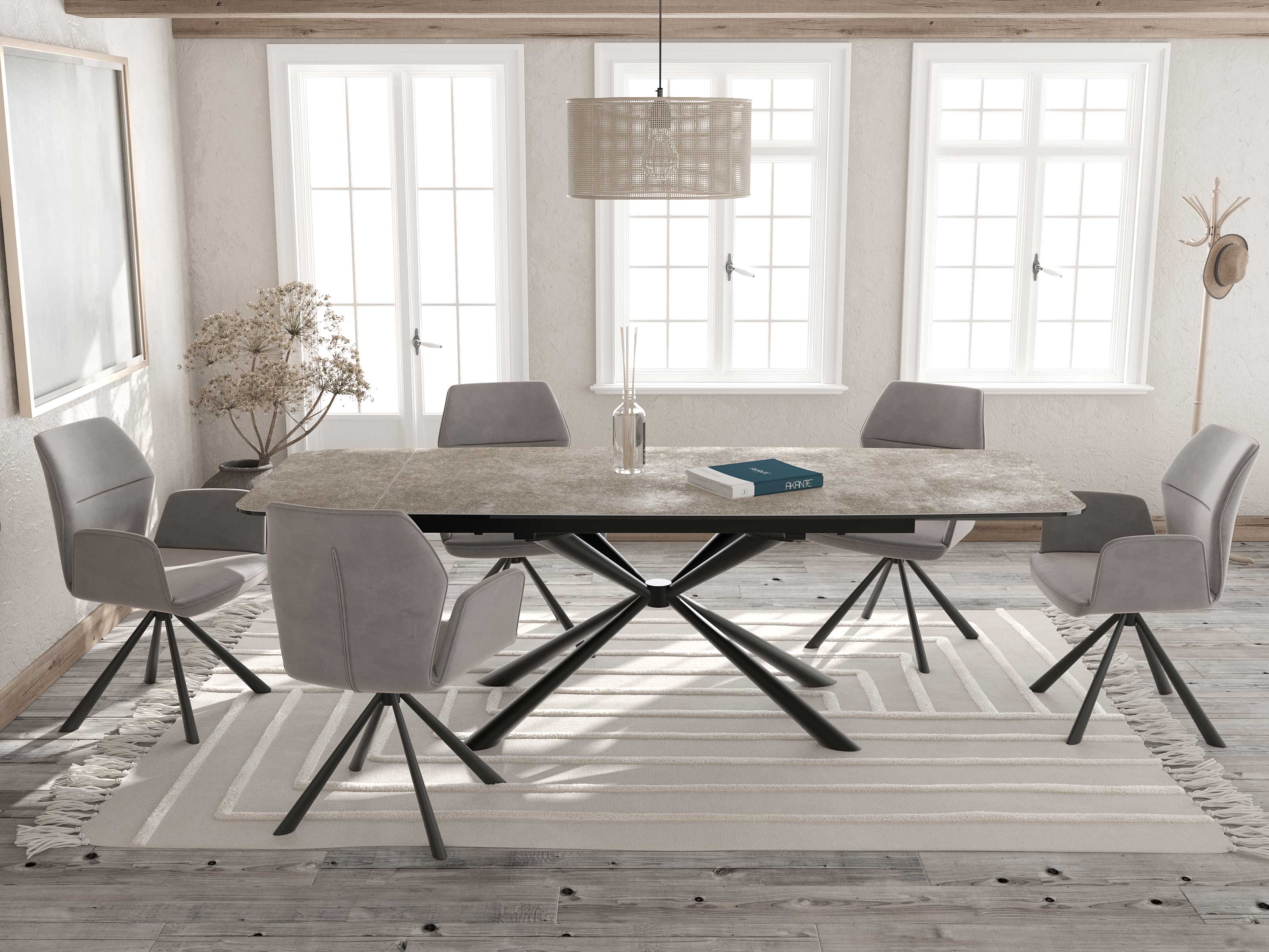 Akante Helion ausziehbarer Esstisch mit Keramikplatte viele Designs |  Möbelmeile24