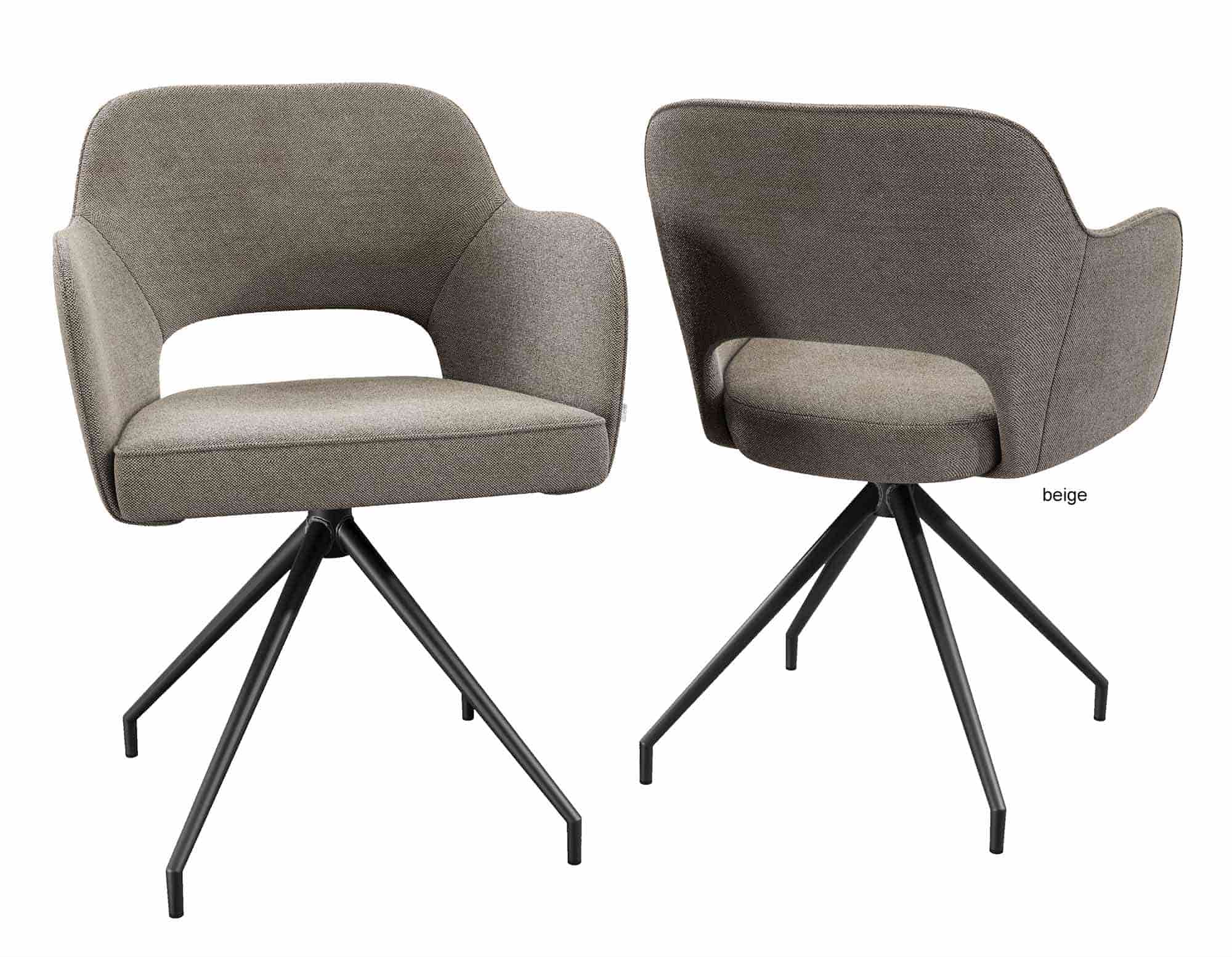 Akante Esszimmersessel drehbar beige