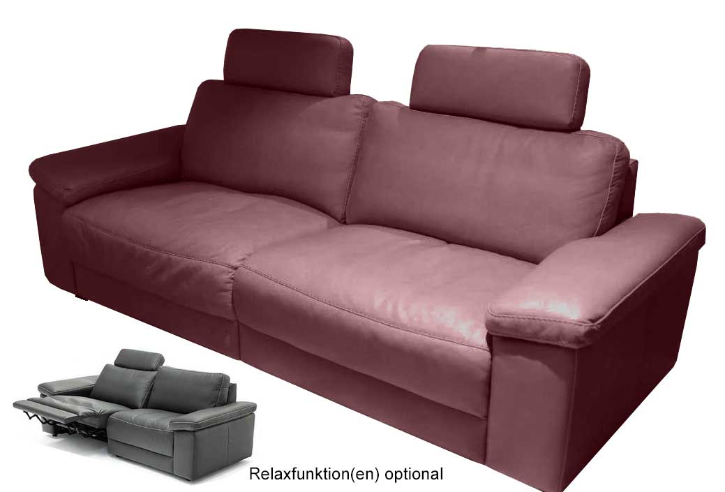 DFM Portland 2 Sitzer Sofa Leder modern