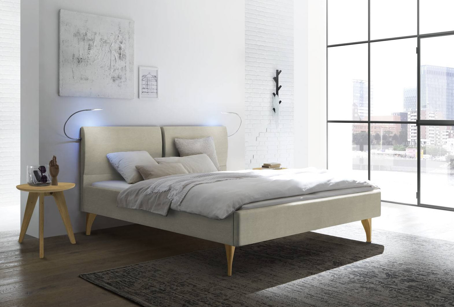 Hasena Dream line Polsterbett grau