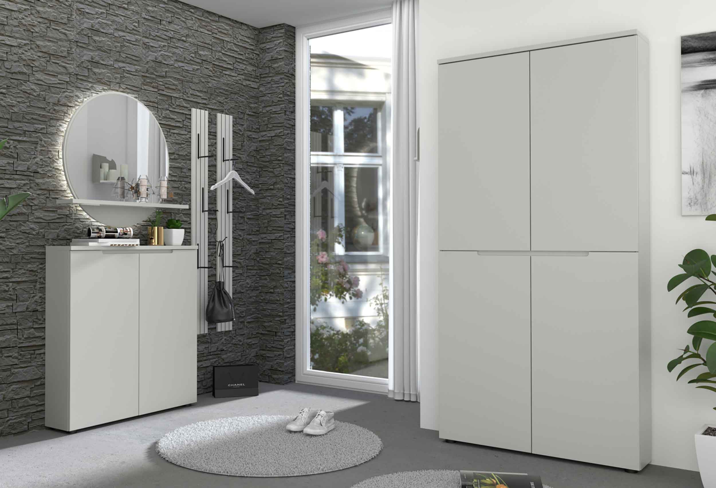 Wohnconcept Bresta Flurgarderobe grau