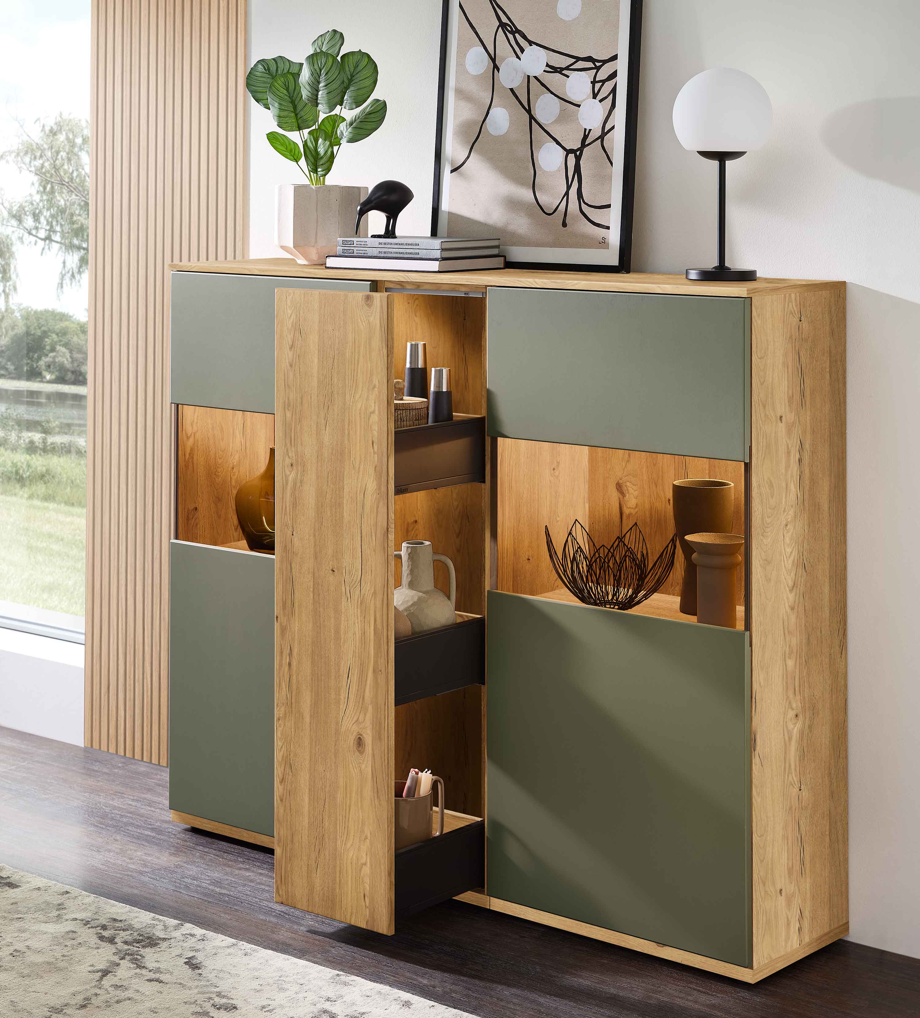 Stralsunder Zudar Highboard eiche modern