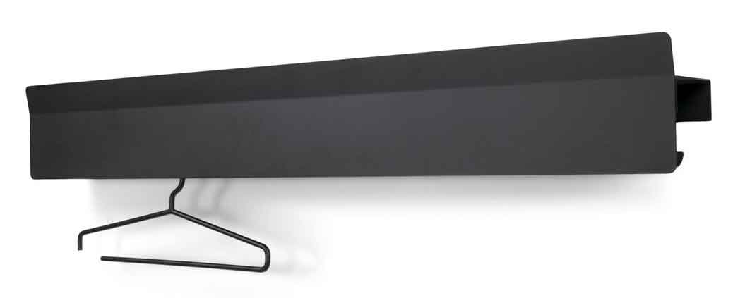 Garderobe schwarz Metall