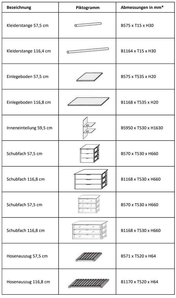 Kleiderschrank Organzizer Holz