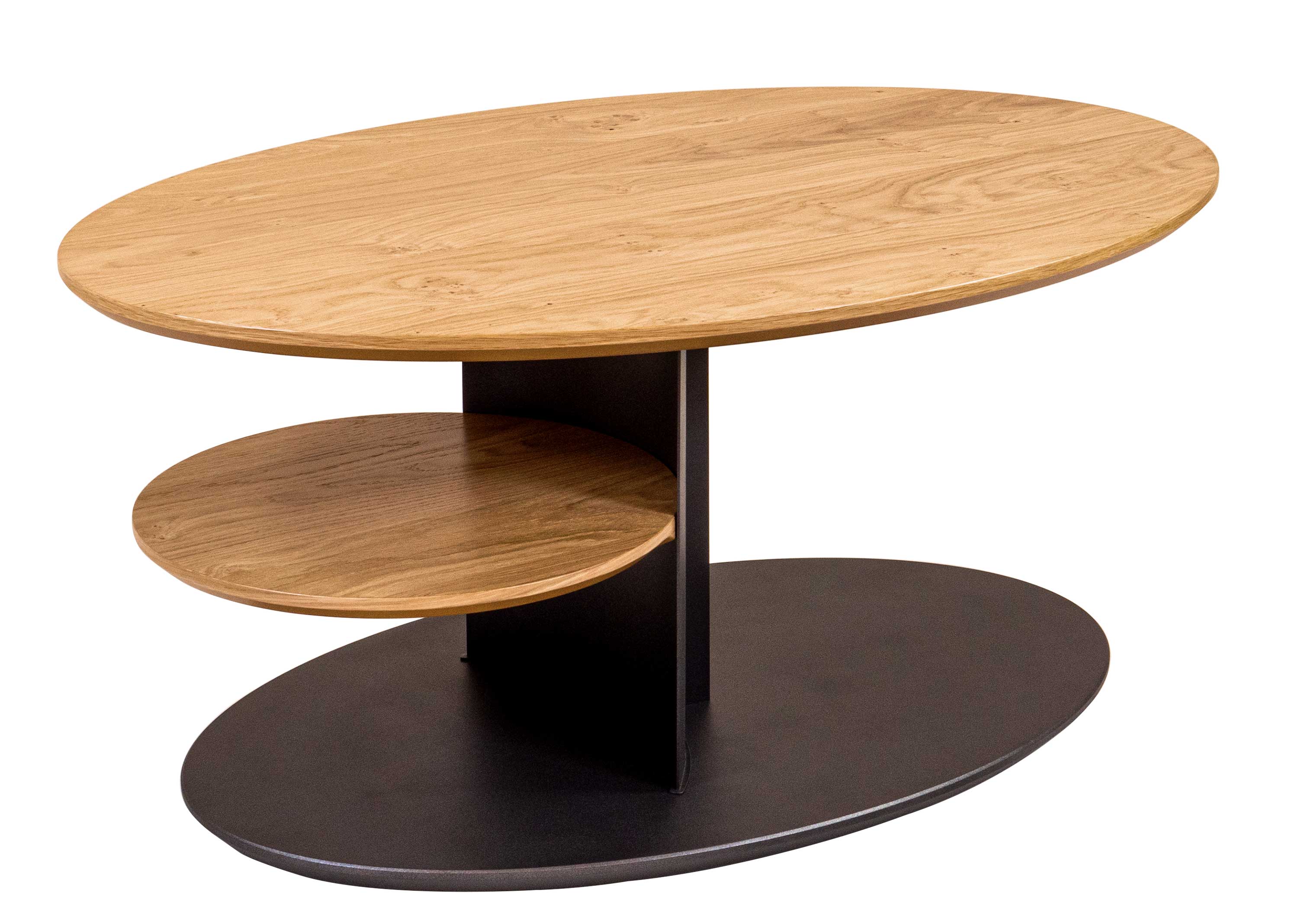 Vierhaus 7602 oval Couchtisch Holz Wildeiche